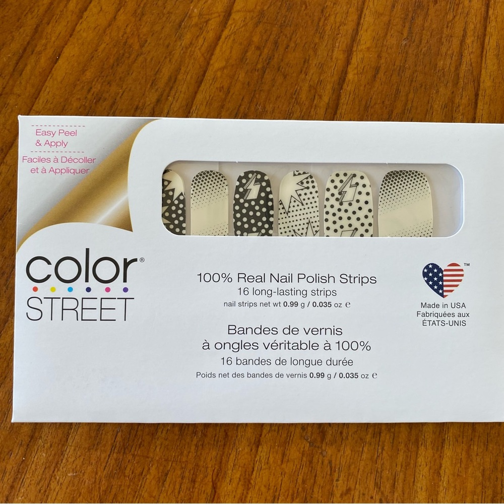 4/$25 Color Street Press-On Nail Strips NWT “Comic Relief”